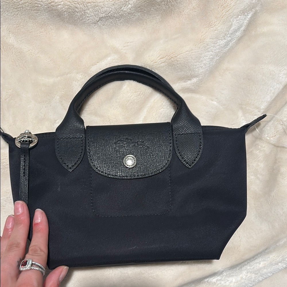 Black Longchamp Le Pliage Neo XS Bag
